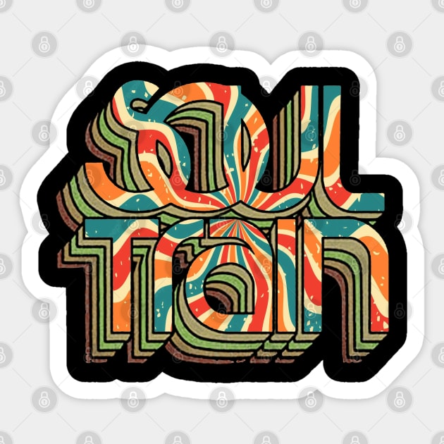 Soul Train Retro Sticker by V2Art